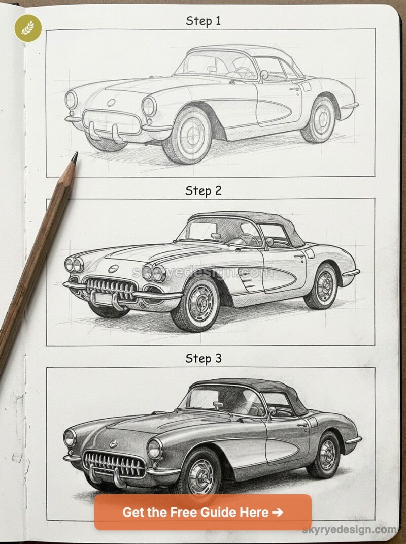 Draw Corvette Racing How to Draw a Corvette: Step-by-Step Sketching Guide