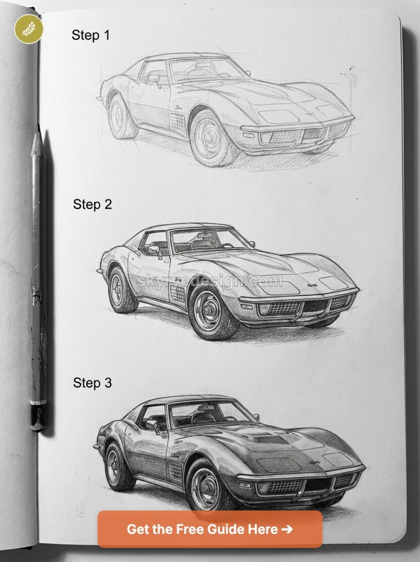 Draw Corvette Racing How to Draw a Corvette: Step-by-Step Sketching Guide
