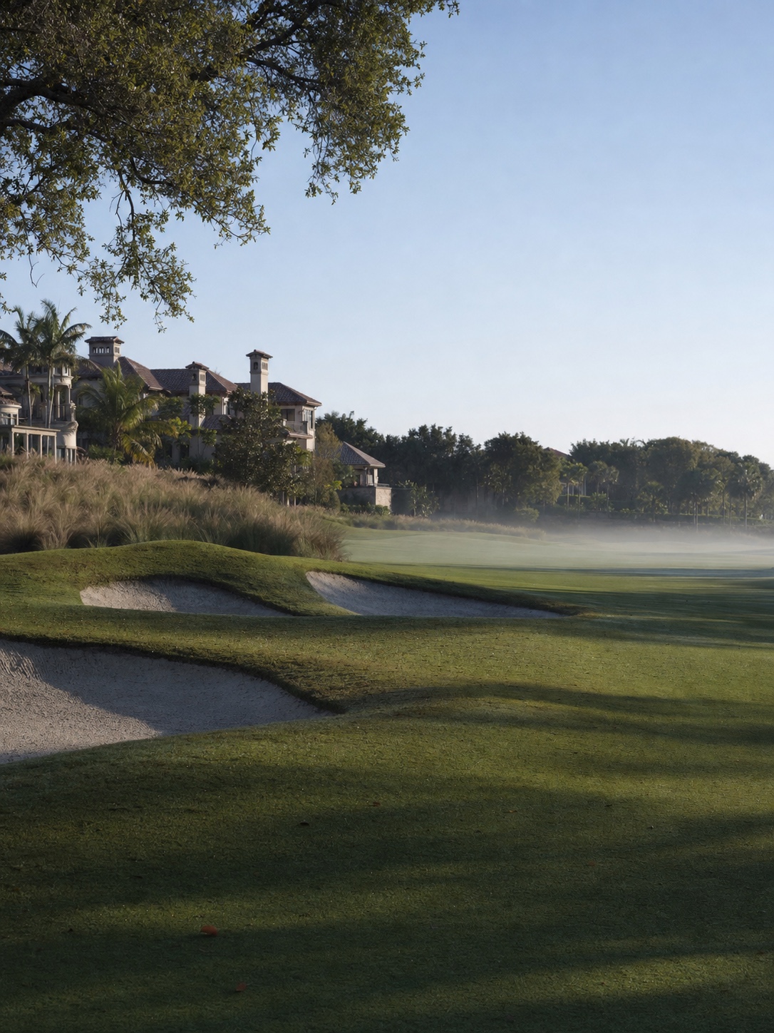 Luxury villas beside a private golf course Luxury villas set back from a misty private golf course fairway in Thailand | Sky Rye Design Luxury villas set back from a misty private golf course fairway in Thailand