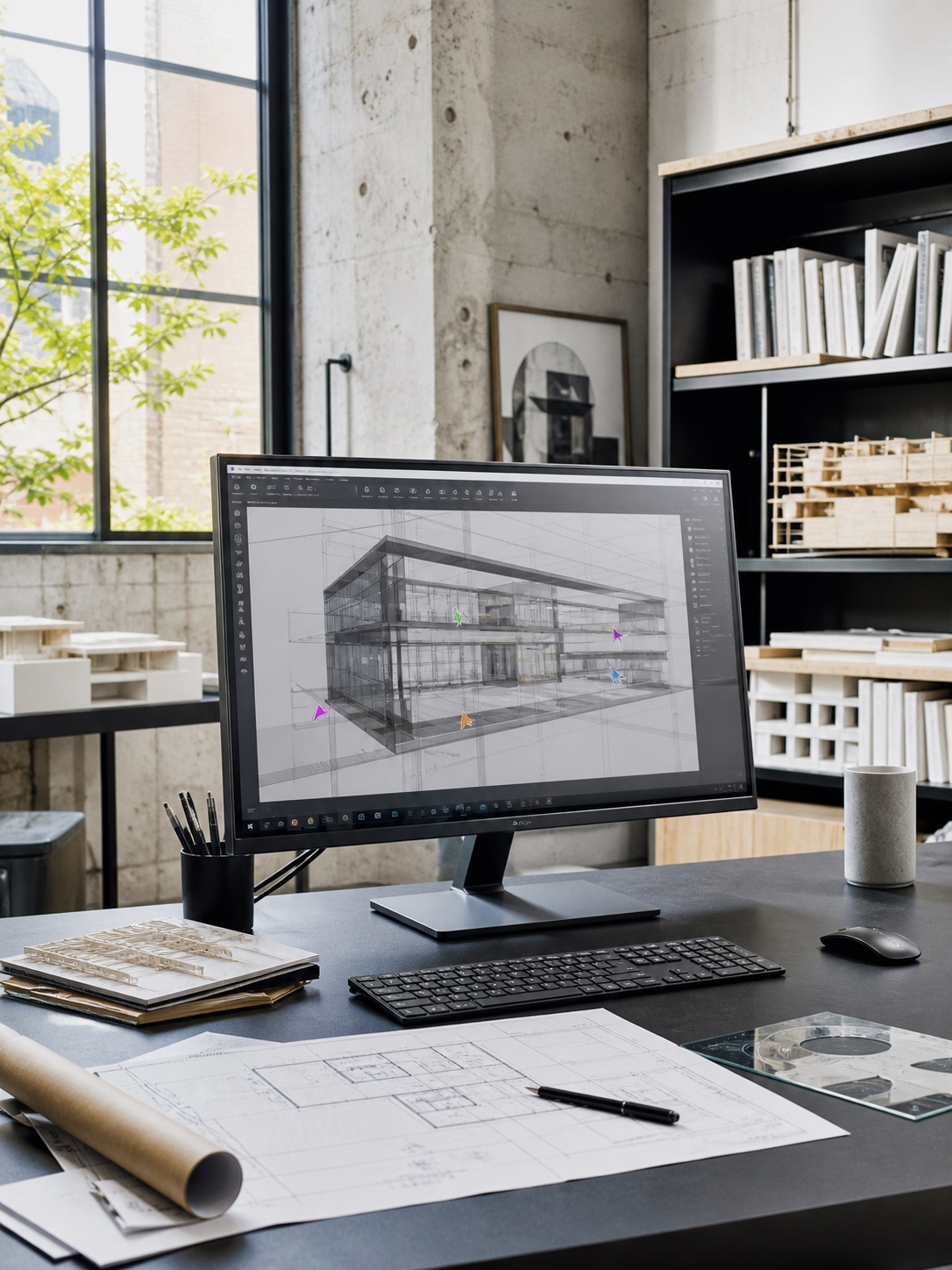 cloud collaboration across a distributed team for an article about artificial intelligence in architecture