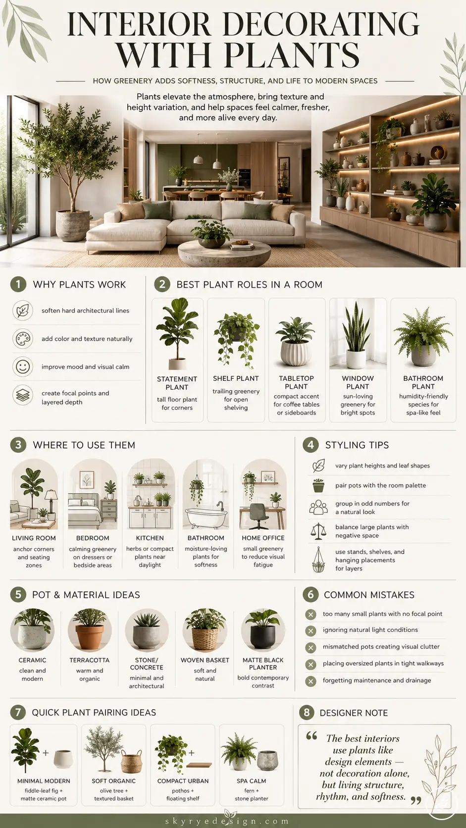 fcdb4aec-586a-4d57-a029-afd946a61e93 Infographic: Interior decorating with plants — living room styling, plant types, placement tips, pot ideas, design mistakes. | Sky Rye Design Infographic: Interior decorating with plants — living room styling, plant types, placement tips, pot ideas, design mistakes.