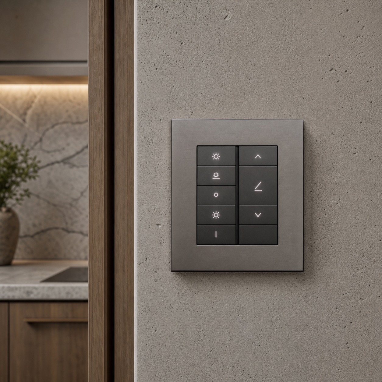 Kitchen smart lighting control panel kitchen smart lighting control panel | Sky Rye Design kitchen smart lighting control panel
