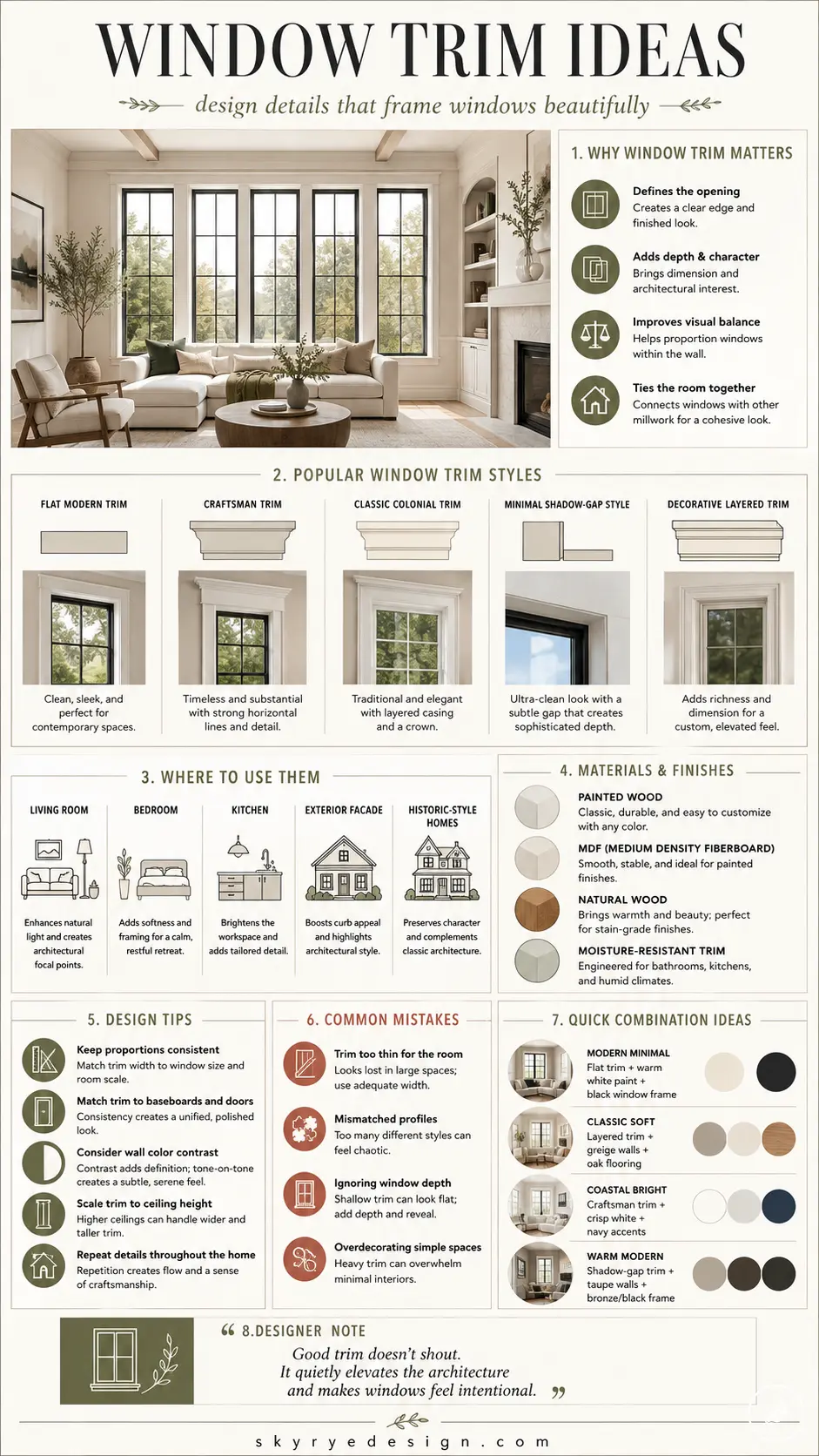 fb46e73c-5a8b-467f-b30e-5a5ec949bf71 Infographic: Window trim ideas — styles, materials, where to use, design tips and common mistakes with visual examples | Sky Rye Design Infographic: Window trim ideas — styles, materials, where to use, design tips and common mistakes with visual examples