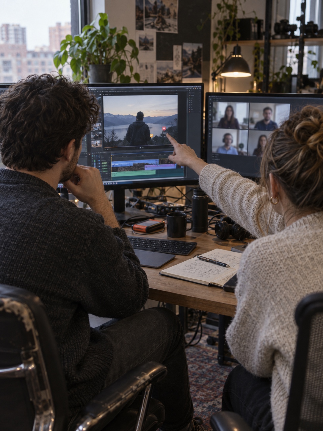 Distributed video review Distributed marketing team reviewing a video together with focused comments | Sky Rye Design Distributed marketing team reviewing a video together with focused comments