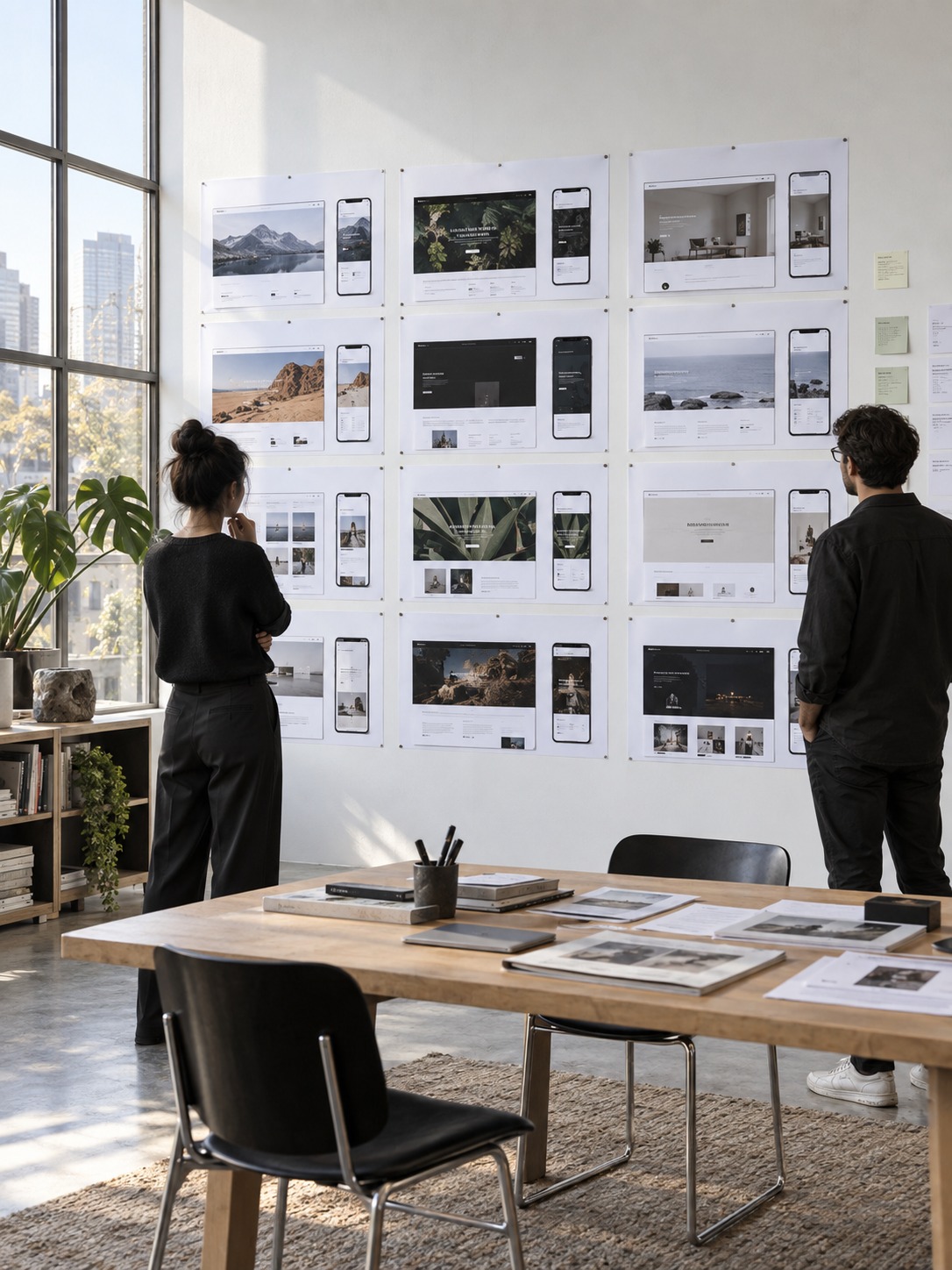 Desktop and Mobile Localization QA Wall Critique wall displaying desktop and mobile localization screenshots side by side | Sky Rye Design Critique wall displaying desktop and mobile localization screenshots side by side