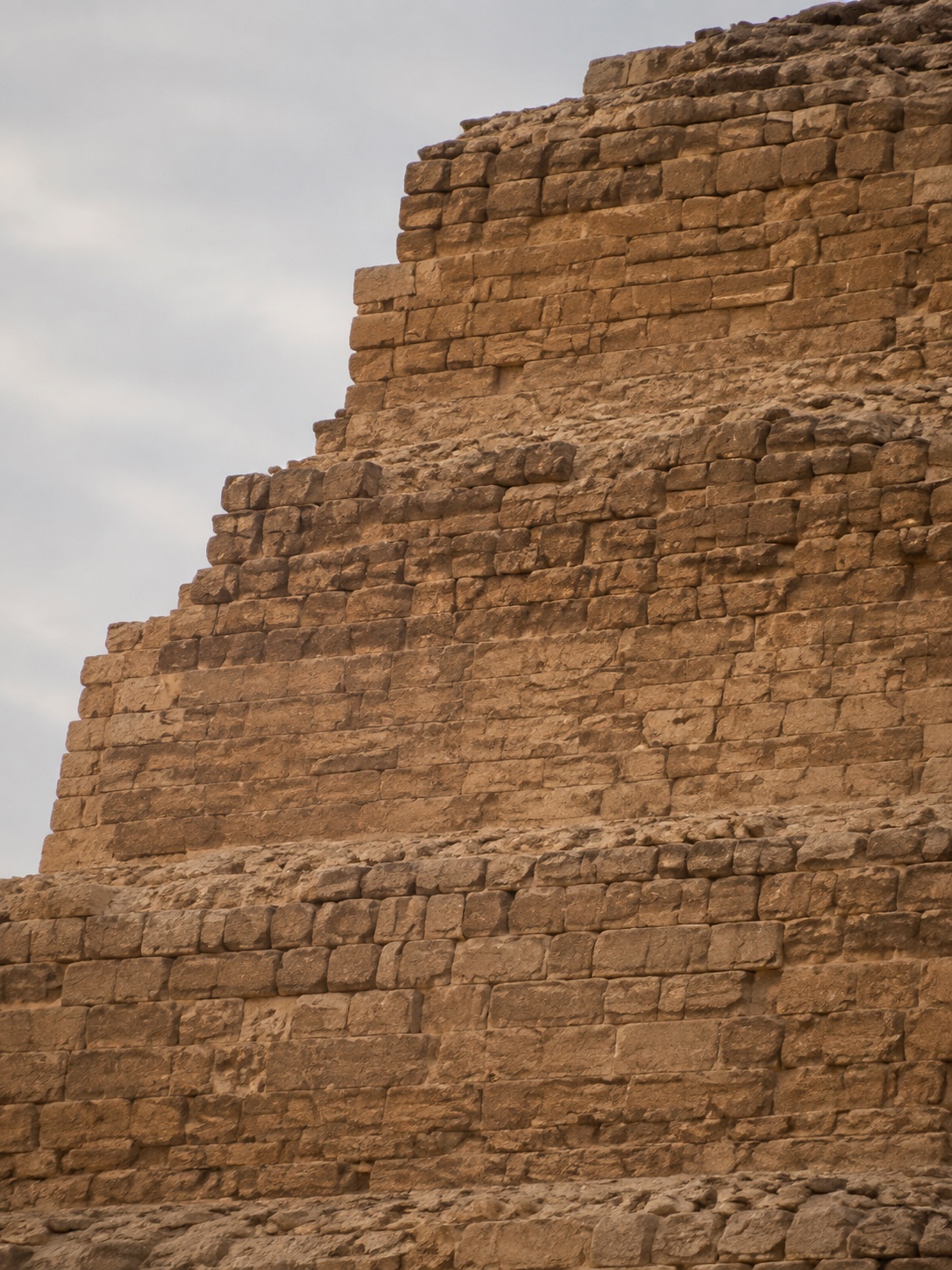 Djoser Stepped Platform Detail Close view of Djoser Pyramid stepped platform edges and stacked masonry. | Sky Rye Design Close view of Djoser Pyramid stepped platform edges and stacked masonry.