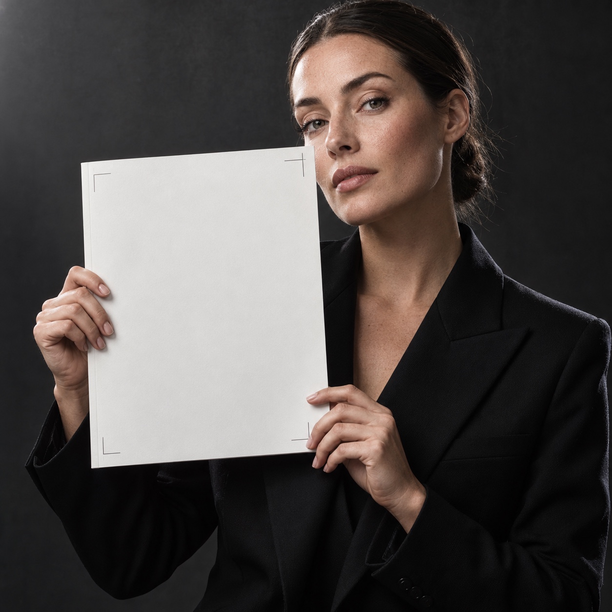 Art lesson thumbnail brief Magazine art editor holding a blank cover proof with clear title space. | Sky Rye Design Magazine art editor holding a blank cover proof with clear title space.
