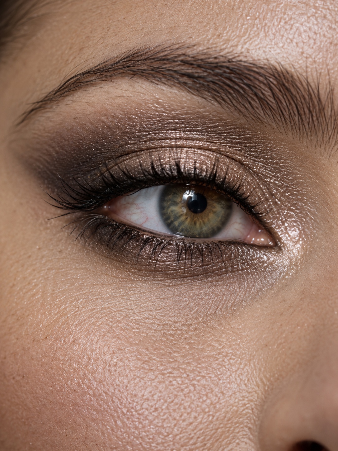 Detailed editorial eye makeup Close-up of detailed editorial eye makeup in dramatic soft light | Sky Rye Design Close-up of detailed editorial eye makeup in dramatic soft light