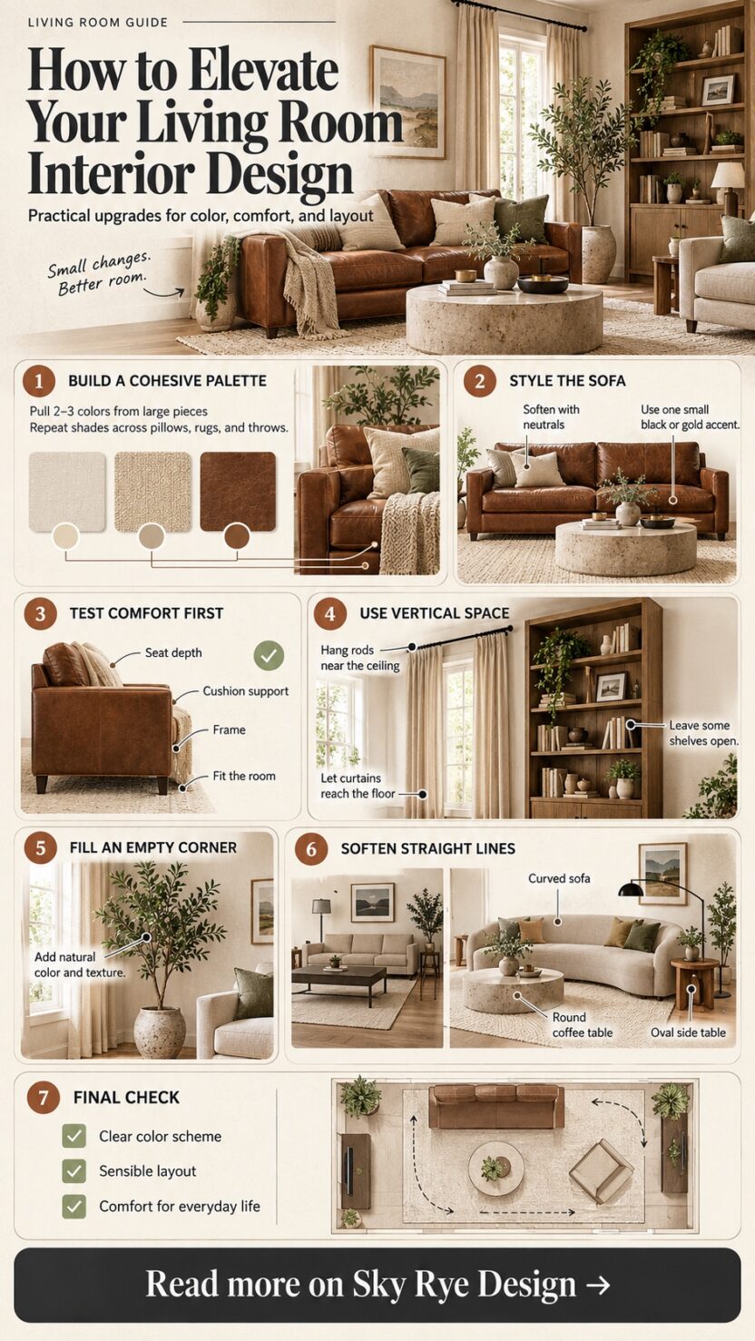Living Room Interior Design: 5 Practical Upgrades
