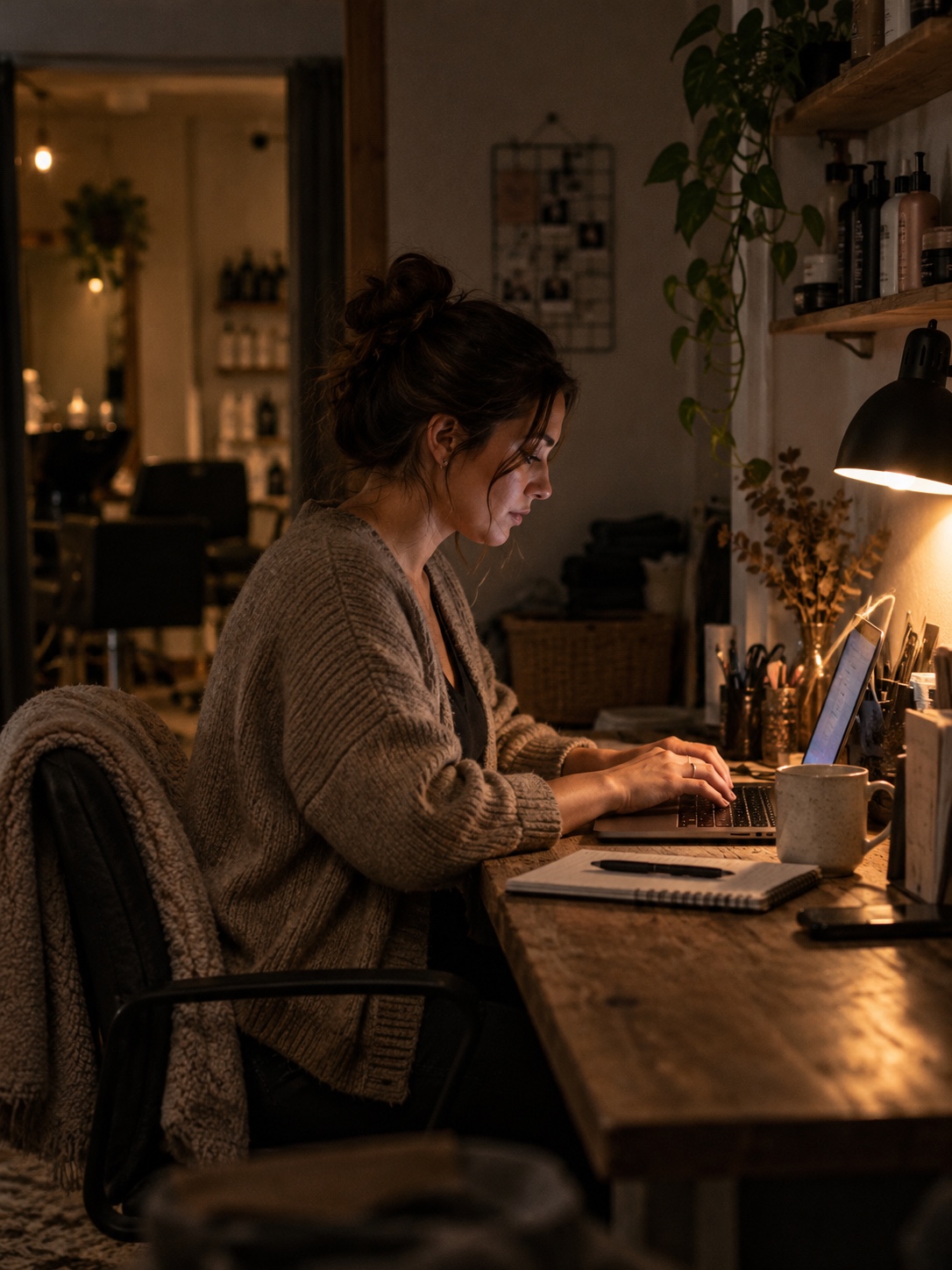 Replying to a customer review A salon owner writes a review response after closing. | Sky Rye Design A salon owner writes a review response after closing.
