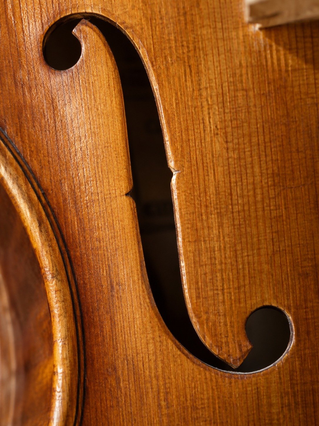 F-hole and spruce grain Close view of an f-hole, fine spruce grain and purfling on a violin top | Sky Rye Design Close view of an f-hole, fine spruce grain and purfling on a violin top
